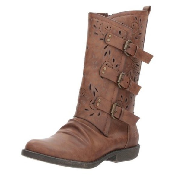 Blowfish Shoes - Floral Western Mid-Calf Boots!